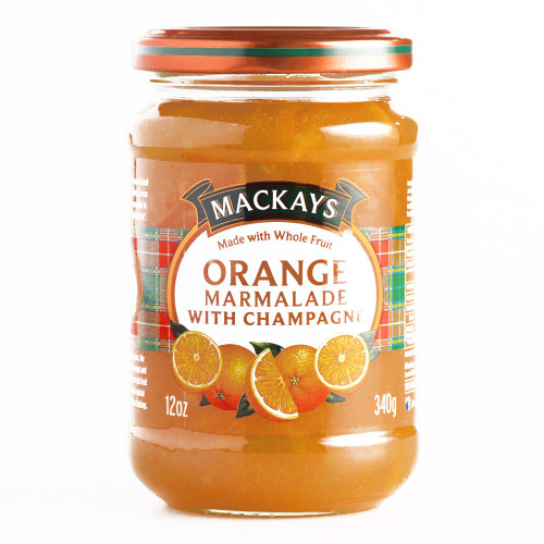 MacKays Orange Marmalade with Champagne 12 oz each (1 Item Per Order, not per case)
