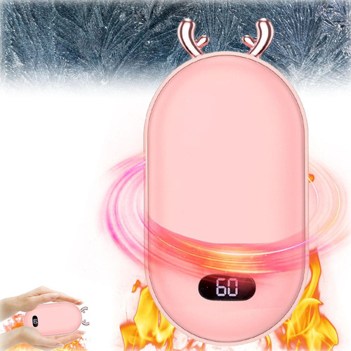 Timnamy Mini Electromagnetic Portable Heater, Timnamy Mini Portable Kinetic Heater, Mini Electromagnetic Portable Heate, Electromagnetic Molecular Interference Antifreeze Snow Removal (Pink)