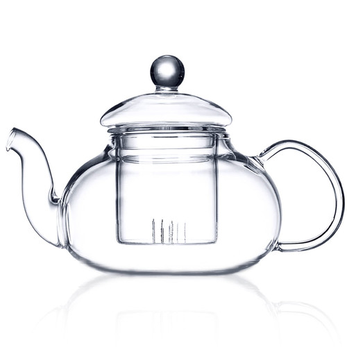 Tortoise IT Clear Glass Teapot with Removable Infuser Filter and Lid for Tea Leaf Loose Bloom Leaf Tea Maker Set, Stovetop and Microwave Safe Tea Kettle 33.8oz / 1000ml