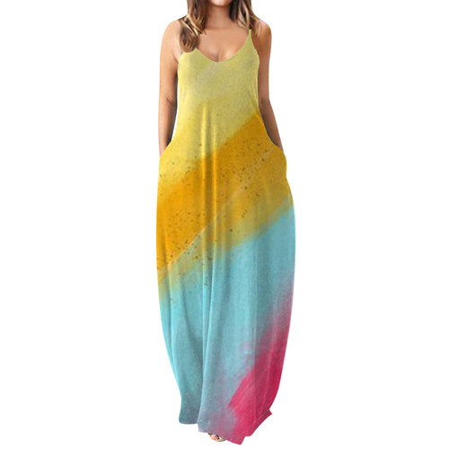 Bblulu Maxi Dress for Women, Women's Sleeveless Summer V Neck/Crew Neck Dress High Low Ruffle Cocktail Maxi Dress Blue Bblulu Maxi Dress for Women, Women's Sleeveless Summer V Neck/Crew Neck Dress High Low Ruffle Cocktail Maxi Dress Blue
