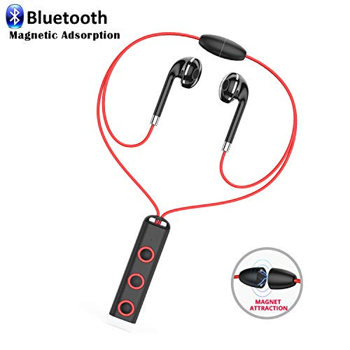 Bluetooth Headset, BDKING Wireless Earpiece Hands Free Ear Hooks HD Stereo Noise Cancelling Headphones Business Earphones in-Ear Earbuds and Noise Canceling Mic for Business/Office/Driving Call