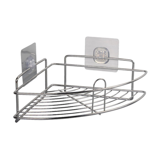 Zerodeko Bathroom Corner Rack Corner Shelf snap up Shelf Corner snap Shelf Organizer Stainless Steel