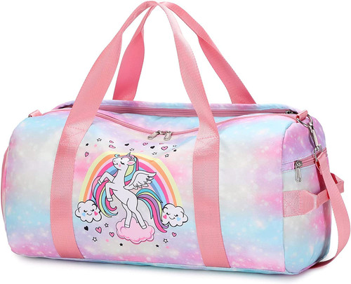 Weekender Duffel Dance Bag For Girls Gym Bag Overnight Travel duffle Bags with Shoe Compartment Wet Pocket Unicorn Weekender Duffel Dance Bag For Girls Gym Bag Overnight Travel duffle Bags with Shoe Compartment Wet Pocket Unicorn