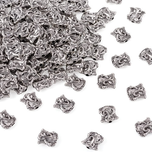 Cheriswelry 200Pcs 10mm Antique Sliver Elephant Alloy Beads Tibetan Style Elephant Spacer Beads Animal Metal Charms Beads for DIY Necklace Bracelet Jewelry Making Crafts Cheriswelry 200Pcs 10mm Antique Sliver Elephant Alloy Beads Tibetan Style Elephant Spacer Beads Animal Metal Charms Beads for DIY Necklace Bracelet Jewelry Making Crafts