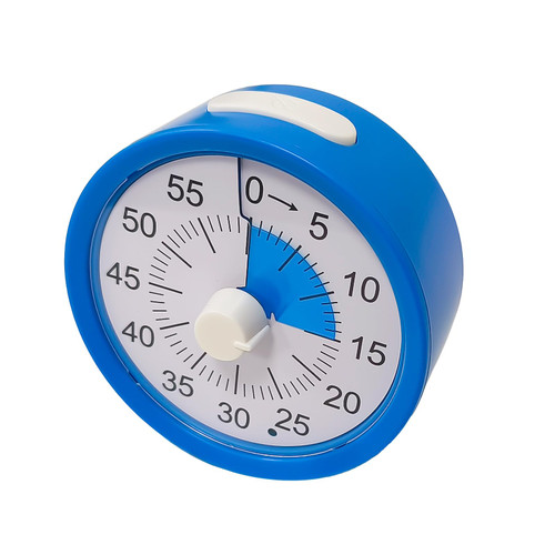 Haiphisi 60-Minute Visual Timer,Classroom Timer for Kids and Adults,Toddler Timer with Stop Button Design,Time Management Tool for Teaching?Blue?