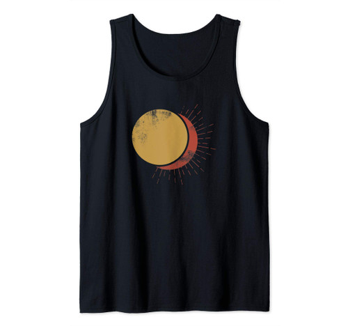 Fifth Sun Solar Eclipse Moon & Sun Stamp Tank Top