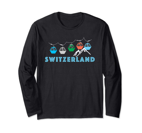 Switzerland Ski Mountain Gondola - Switzerland Long Sleeve T-Shirt