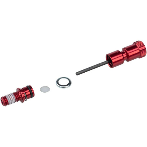 RockShox Rebound Long Adjuster Knob/Bolt Kit Use 32mm Maxle Lower Leg Forks Red