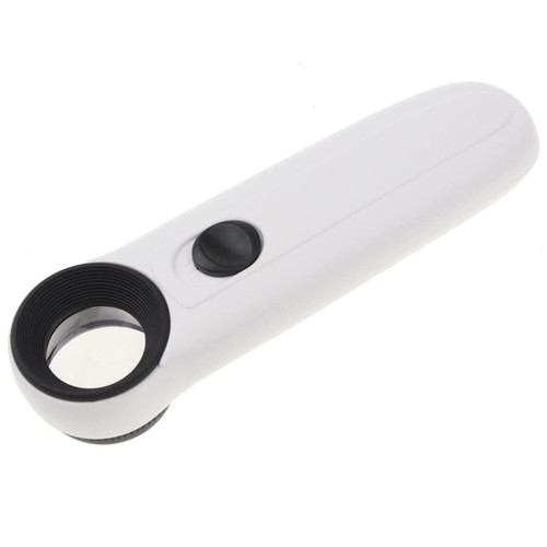 Microscope Kit 2 LED Light 40X Handheld Mini Pocket Microscope Reading Magnifying Glass Lens Microscope Lens Adapters