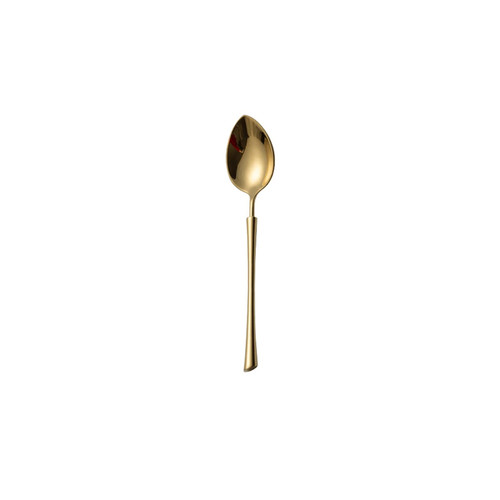 Tablespoons Exquisite Stainless Steel Spoon Household Soup Spoon Rice Spoon Coffee Spoon Dessert Spoon Large, Small Coffee Spoon Serving Spoon (Color : Gold, Size : Small)