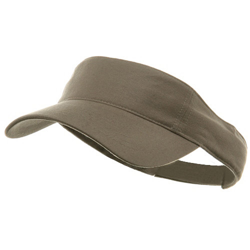 e4Hats.com PET Spun Fabric Sports Visor - Olive OSFM