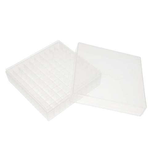 Healeved 3pcs Box Tube Box Cryovial Storage Boxs Test Tube Holder Plastic Test Tube Rack Vial Holder Centrifuge Tube Freezer Tube Tester Cryovial Vial Rack Pp Conical Centrifuge Tube