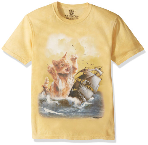 The Mountain Krakitten Adult T-Shirt, Yellow, Small The Mountain Krakitten Adult T-Shirt, Yellow, Small