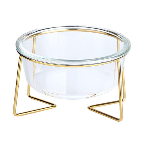 Glass Pet Bowl Raised Cat Food Bowl Cat Water Bowl Dog Food Bowl Dog Water Bowl with Elevated Stand Cat Dish Dog Basin Pet Bowl for Big Face Cats & Small Dogs Glass Pet Bowl Raised Cat Food Bowl Cat Water Bowl Dog Food Bowl Dog Water Bowl with Elevated Stand Cat Dish Dog Basin Pet Bowl for Big Face Cats & Small Dogs