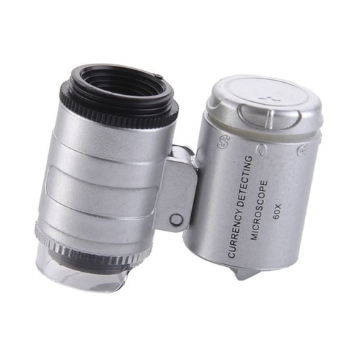 JUIYU Microscope Accessories Kit 60x Zoom Universal Cell Phone Loupe Microscope Lens Magnifier Micro Camera Microscope Slides