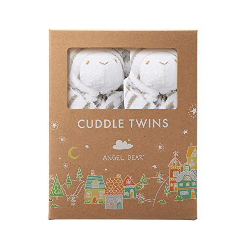 Angel Dear Cuddle Twin Set, Grey Zebra