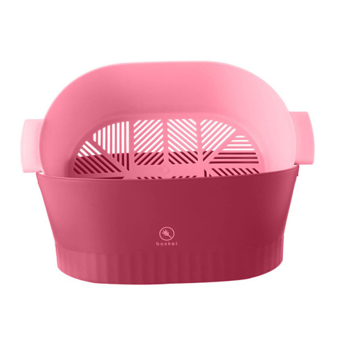 LABRIMP Vegetable Basket Rice Colander Food Strainer Draining Bowl Vegetables Washing Basket Vegetable Drain Basket Kitchen Strainer Colander Fruit Basket Colander Simple Fine Mesh Plastic