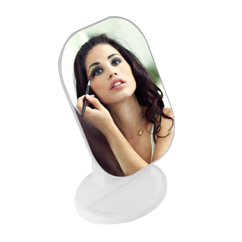 Mipcase Make up Mirror Cosmetic Beauty Mirror Nail Art Mat Vanity Makeup Mirror Lighted Makeup Mirror Makeup Vanity Mirror Shaving Brush Tube 10x Light Microscopy White Portable