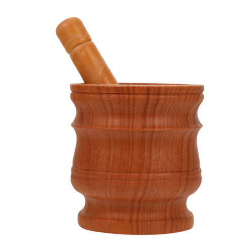 Cabilock 1 Set Garlic Masher Garlic Mortar Huge Mortar Wooden mashing Bowl Kitchen Mortar and Pestle Grinding Bowl Pestle Bowl Pill Infant Suit Garlic Grinding Tool Garlic Pound Ginger Baby