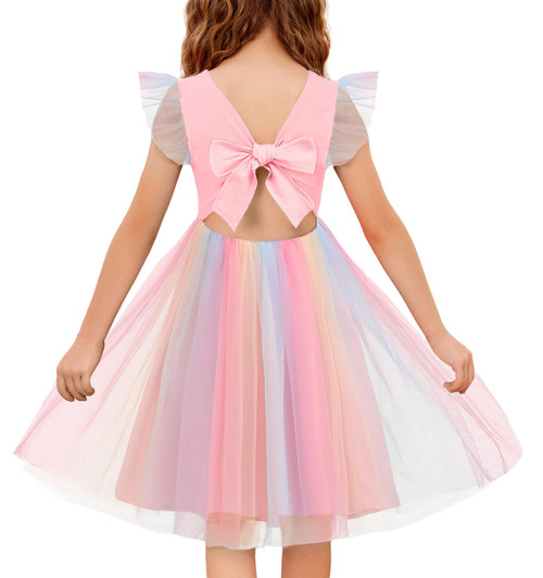 Arshiner Toddler Tutu Dresses Pink Princess Birthday Rainbow Fairy Girls Tulle Dress 5 Years Arshiner Toddler Tutu Dresses Pink Princess Birthday Rainbow Fairy Girls Tulle Dress 5 Years