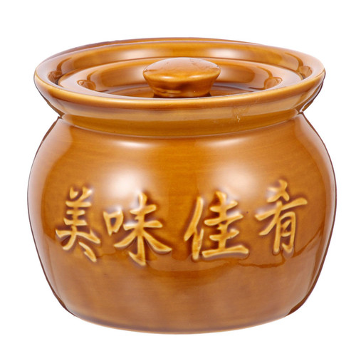 Alipis Crock Caraway Cookware Casserole Stew Pot Clay Cooking Pots Ceramic Stewing Pot Jar with Lid Soup Stew Pot Korean Clay Pot Pies Casserole Commercial Ceramics Clay Pot