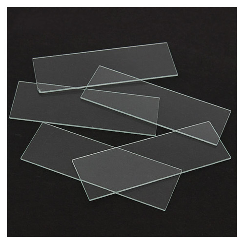 TYZK Microscope Kit 5Pcs Microscope Glass Slides, Reusable Biological Laboratory Sample Glass Slideslips Microscope Lens Adapters