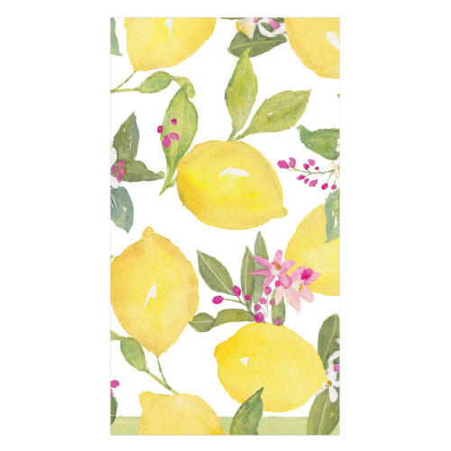 Caspari Limoncello Guest Towel Napkins - 15 Per Package - 2 Packages