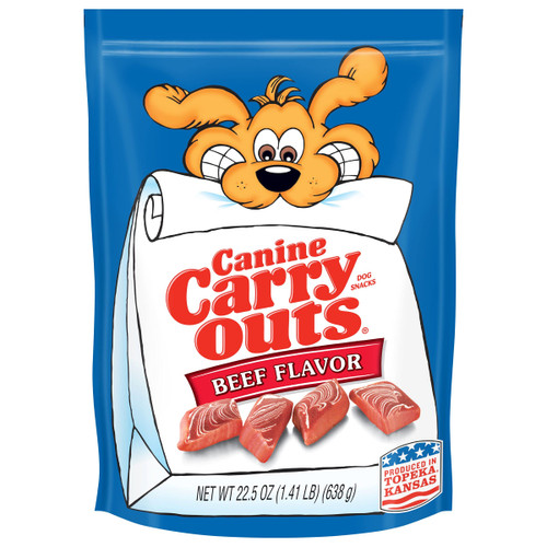 Canine Carry Outs Beef Flavor Dog Treats, 22.5 Ounce (Pack of 4)