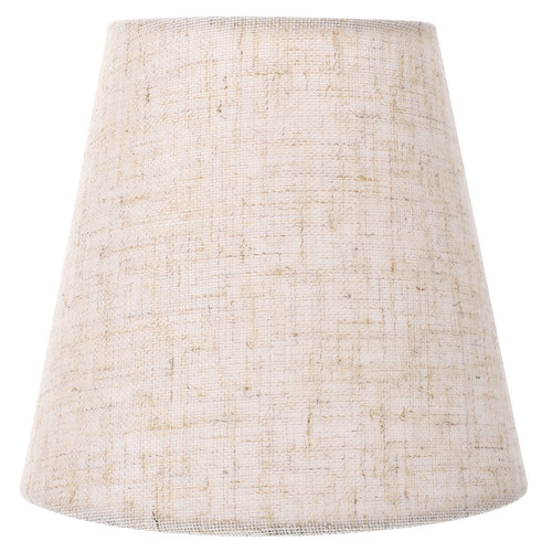 LALAFINA Cloth Lamp Shades Barrel Lamp Shade Cloth Lamp Shade Clip on Lamp Shade Small Barrel Chandelier Shade for Table Lamp Floor Pendant Light, Flaxen Wall Lamp Cover Replacement