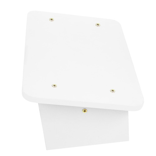 STOBOK Floor Mat Footstool Foot Stool Foot Pad Under Desk Stool Step Tool Small Step Stool Foot Rest Stool Short Stool Step Stools for Adults Wood Office Foot Mat Non-Slip White