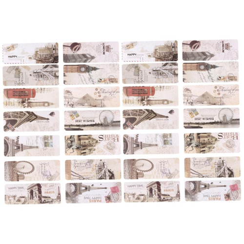 STOBOK 180 Pcs Travel Postcard Bookmarks Paris Eiffel Towers Bookmarks Retro Bookmark Multifunctional Tower Bookmarks Vintage Bookmarks Fashion Bookmark Creative Bookmark Classical Page