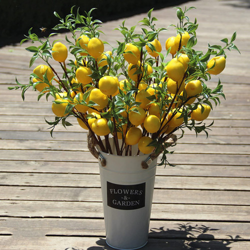 LUZLED 6PCS Artificial Lemon Branches, 20 Inch Yellow Fake Lemon Flower Branch with Green Leaves, Artificial Floral Picks Lemon Branches Decorative Spring Lemon Stems for Home Table Decoration LUZLED 6PCS Artificial Lemon Branches, 20 Inch Yellow Fake Lemon Flower Branch with Green Leaves, Artificial Floral Picks Lemon Branches Decorative Spring Lemon Stems for Home Table Decoration