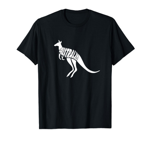 Australia Kangaroo Word Art - Funny Animal T-Shirt Australia Kangaroo Word Art - Funny Animal T-Shirt