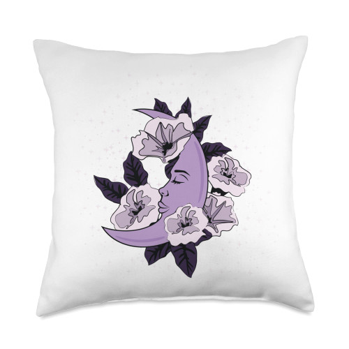 Bioworld Celestial Tropics Purple Moon Flower Throw Pillow, 18x18, Multicolor Bioworld Celestial Tropics Purple Moon Flower Throw Pillow, 18x18, Multicolor
