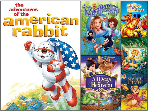The Adventures of the American Rabbit [DVD] + 5 Bonus MGM Kids - Water Babies / All Dogs go to Heaven / All Dogs go to Heaven 2 / The Secret of NIMH / The Secret of NIMH 2