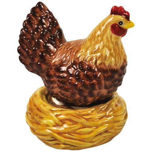 Westland Giftware Mwah! Hen on Nest 3-3/4-Inch Magnetic Salt and Pepper Shakers