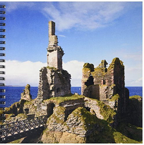 3dRose db_82817_1 Castle Sinclair Girnigoe, Wick, Caithness, Scotland EU36 DWA0081 David Wall Drawing Book, 8 by 8-Inch
