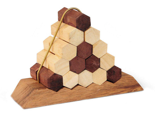 Logica Puzzles Art. Bees Nest - Brain Teaser in Fine Wood - Difficulty 5/6 Incredible - for Experts - Leonardo da Vinci Collection Logica Puzzles Art. Bees Nest - Brain Teaser in Fine Wood - Difficulty 5/6 Incredible - for Experts - Leonardo da Vinci Collection