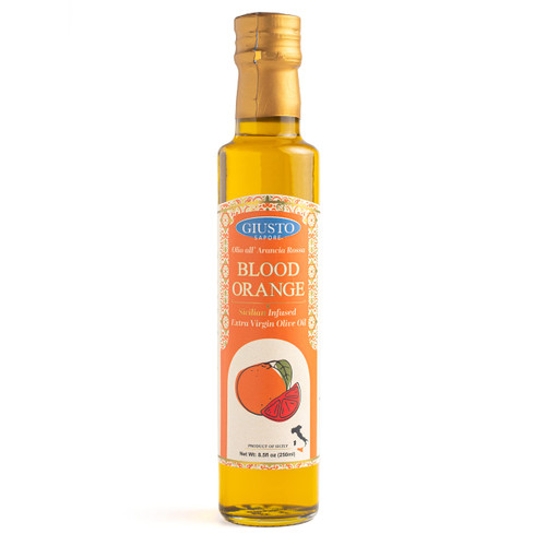 Giusto Sapore Blood Orange Infused Italian Extra Virgin Olive Oil, Cold Pressed, Imported from Italy - 8.5oz Giusto Sapore Blood Orange Infused Italian Extra Virgin Olive Oil, Cold Pressed, Imported from Italy - 8.5oz