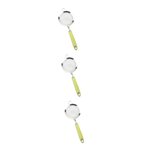 DECHOUS 3pcs Mesh Strainer Metal Tea Strainer Mesh Oil Colander Wire Skimmer Spoon Stainless Steel Scoop Stainless Steel Colander Wire Mesh Filter Fine Strainers Broadside Sieve