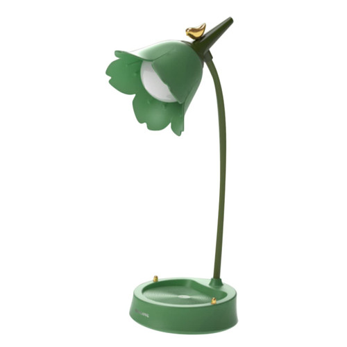 HOMSFOU Flower and Bird Led Desk Lamp Bedroom Lamp Led Night Light Lamp Reading Lamp Mini Desk Lamp Desk Lamps for Bedrooms Modern Table Lamps Small Table Lamp Cordless Abs