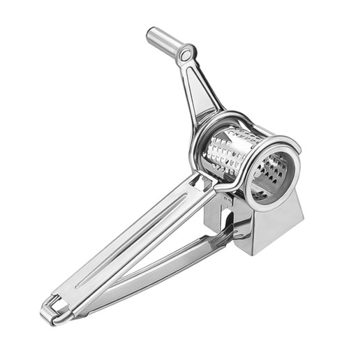 1pc Stainless Steel Cheese Grater Peelers Peeler Stainless Steel Grater Hand Crank Grater Crank Grater Slicer Kitchen Crank Grater Stainless Steel Crank Grater Handheld