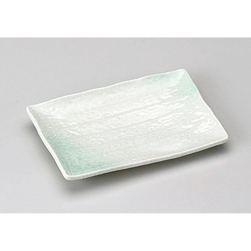 ????(Yamashita kogei) Yamasita Craft 166-13-216 6.0 Pottery Plate with Green Blown