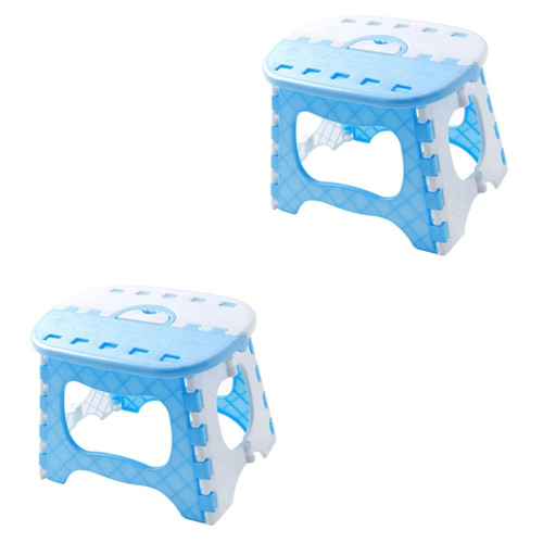 2pcs Folding Foot Stool Kid Step Stool Kids Plastic Chair Portable Stool Step Stool for Kids Collapsing Stool fold up Stool Portable Folding Stool Fishing aldult Child