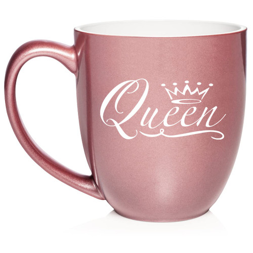 Daylor Queen Fancy Ceramic Coffee Mug Tea Cup Gift (16oz Rose Gold) Daylor Queen Fancy Ceramic Coffee Mug Tea Cup Gift (16oz Rose Gold)
