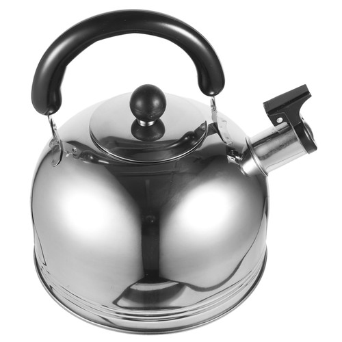 TIDTALEO 1pc Stainless Steel Kettle Ming Yin Kettle Household Kettle Stove Safe Boiling Water Kettle Metal Tea Kettle with Infuser Gas Portable Kettle Beep 3l Sound Pot