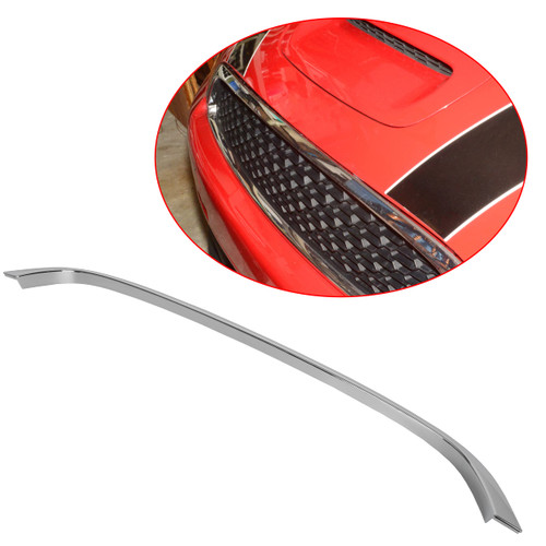 HECASA Grill Hood Trim Moulding Compatible with 2007-2015 Mini Cooper R55 R56 R58 R59 MC1235100, 51132751040 Chrome Grille Trim