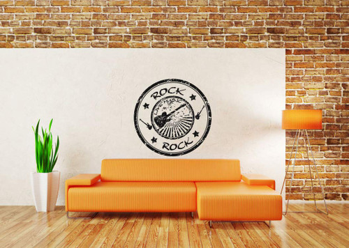 Wall Sticker Rock Live Music Logo Sign Stamp Band Singer Guitar Bar Vinyl Mural Decal Art Decor SA3469 Wall Sticker Rock Live Music Logo Sign Stamp Band Singer Guitar Bar Vinyl Mural Decal Art Decor SA3469