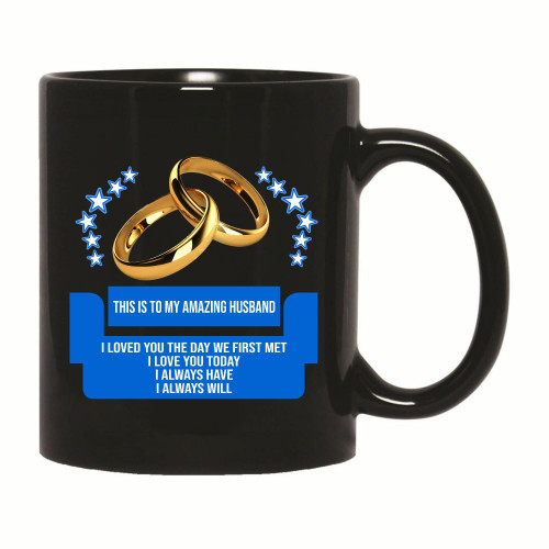 Husband Gift Heat Changing Mug Love Gifts for Him 11oz 15oz Black Coffee Mug Husband Gift Heat Changing Mug Love Gifts for Him 11oz 15oz Black Coffee Mug