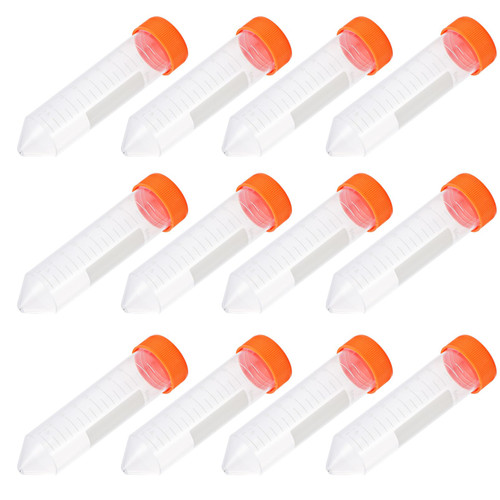 50pcs Plastic Pipe Laboratory centrifuge Tube centrifuge Test Tube Polypropylene Test Tubes Falcon centrifuge Tubes Screw Cap Test Tubes Science Test Tubes conical Small Test Tube